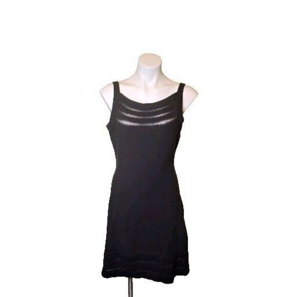 Kate Spade Black‎ Sleeveless Open Cable Sweater Dress In Full Bloom Medium NWT - Picture 10 of 10